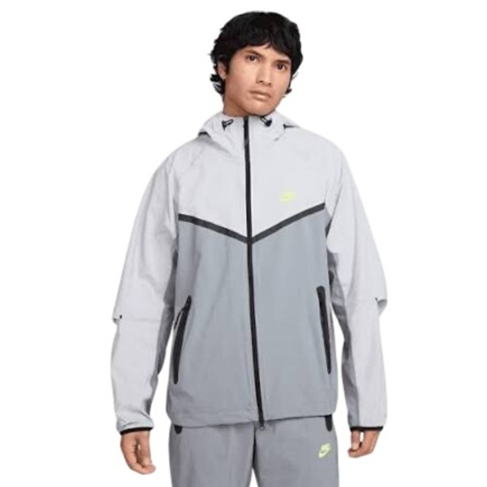 Nike Tech Windrunner Full-Zip Hooded Jacket Grey/Wolf Grey HV6514-065 Mens L